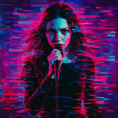 Glitchcore Datamosh theme example