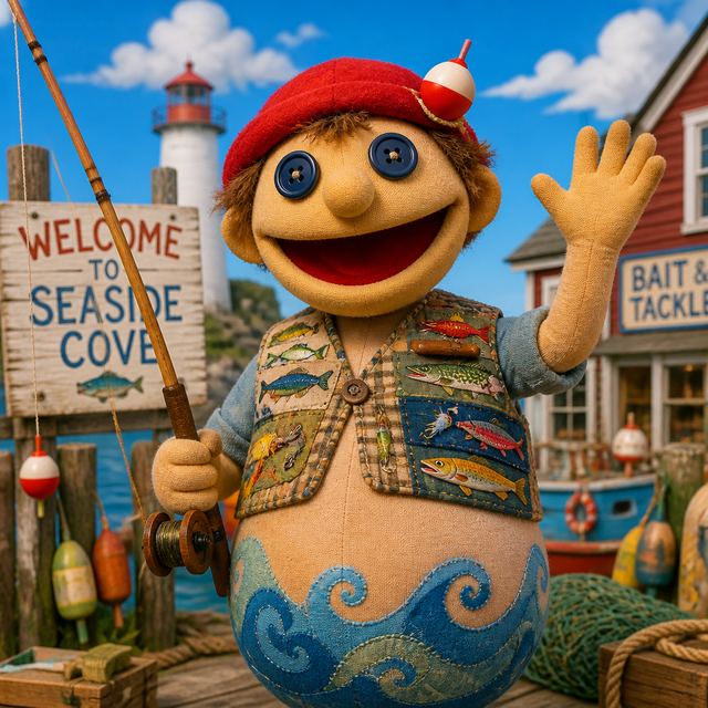 Gillbert the Fisher Puppet